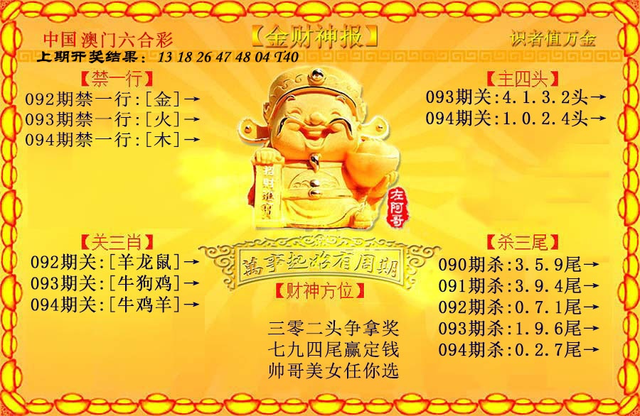 094期金财神[图]